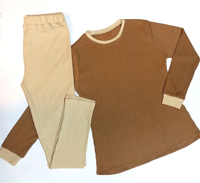 نمونه دوخته شده الگو خیاطی شلوار جذب و تیشرت زنانه